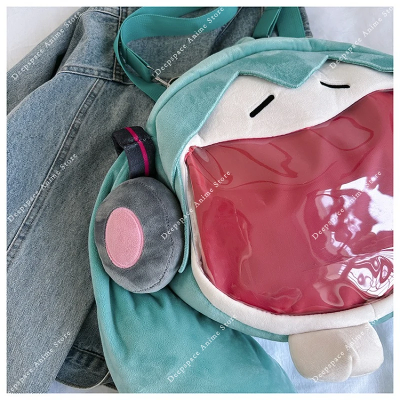 핫 하츠네 미쿠 백팩 귀여운 애니메이션 소녀 모델 인형 가방 카와이 이타백 학생 가방 패킷 어린이 선물 장난감 코스프레 액세서리