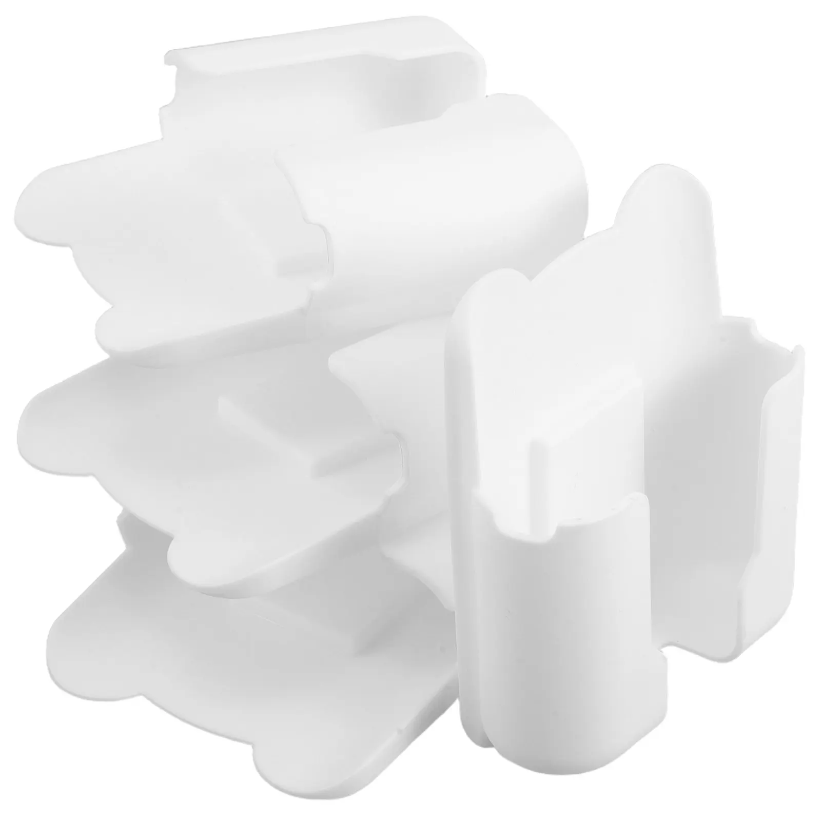 4Pcs Storage Box Wall Mounted Remote Holder Self-Adhesive Organizer for Air Conditioner TV Remotes Living Room Bedroom