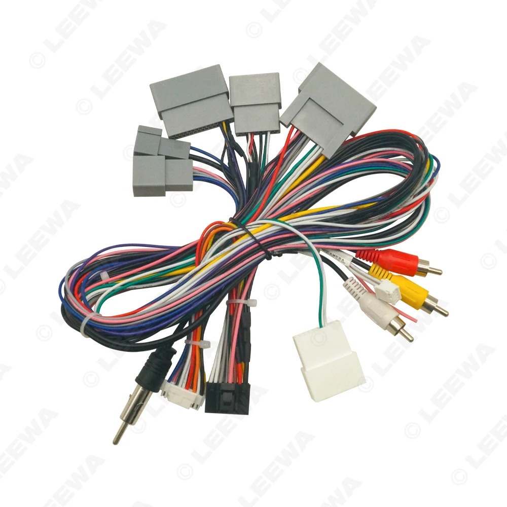 LEEWA سيارة الصوت 16pin الأسلاك تسخير سلك كابل لهوندا Elysion 2012/2015 ستيريو تركيب سلك محول