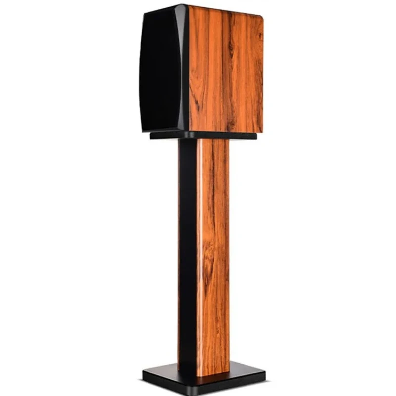 Solid Wood Speaker Stand Floor Standing Bookshelf Speaker for Home Theater Pair Wooden Audio Rack for Living Room Surround Sound view 6