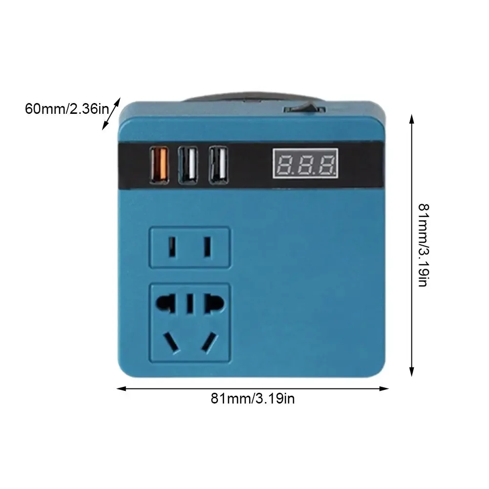 Lithium Battery Inverter  AC220V/DC5V/21V Outdoor Household Multifunctional Intelligent Transformer Electric Tool