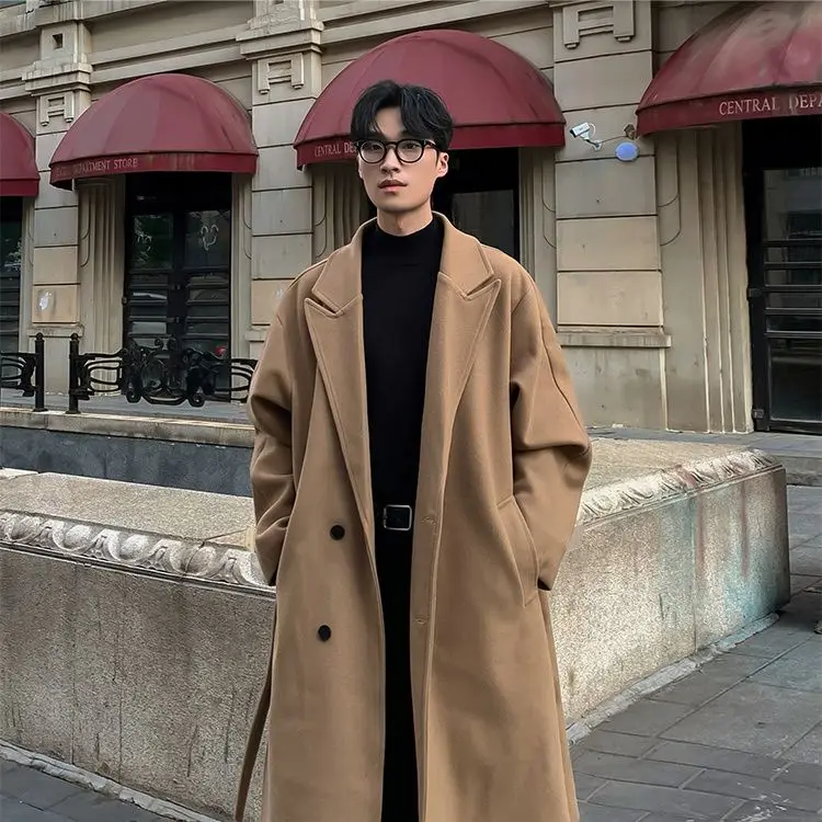 

Мужское длинное пальто из шерстяной смеси для зимы, путешествий, поездок, экспедиций, приключений, исследований, модное