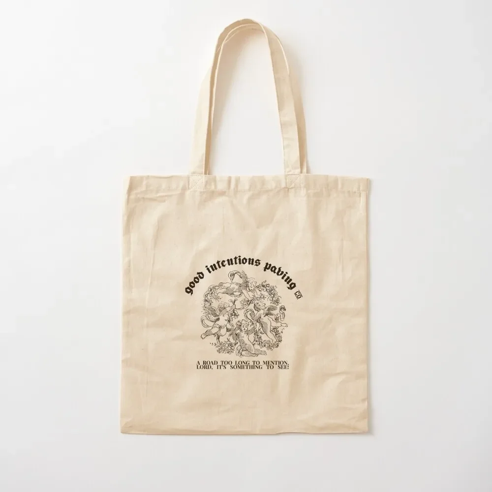 Joanna Newsom - Good Intentions Paving Co. Tote Bag حقيبة كبيرة صديقة للبيئة قابلة للطي للنساء #2