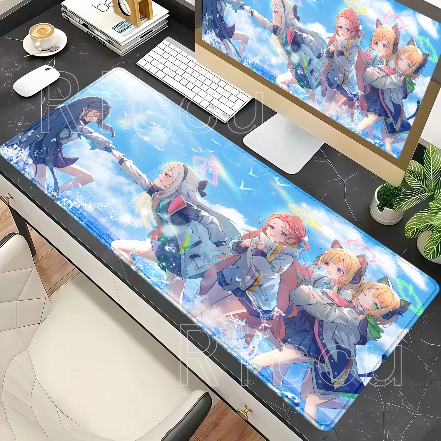 แผ่นรองเมาส์ XXL Tendo Kei Gam - Gaming Keyboard Blue บทวิจารณ์และราคา
