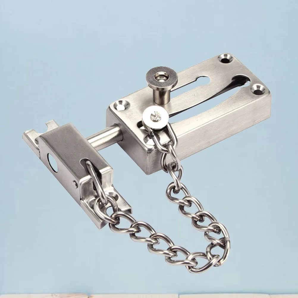 

Door Chain Lock Stainless Steel Thickened Security Bolt For Hotel Restaurant Company Durable Latch Guard Extruded Door