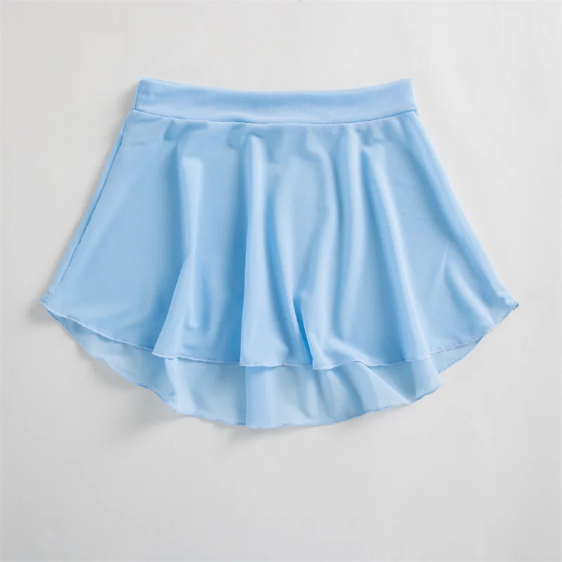 Heißer Verkauf billig hochwertige Kinder Mädchen Kinder tanz tragen hoch Spandex gewickelt Mesh Ballett röcke – Detail 18