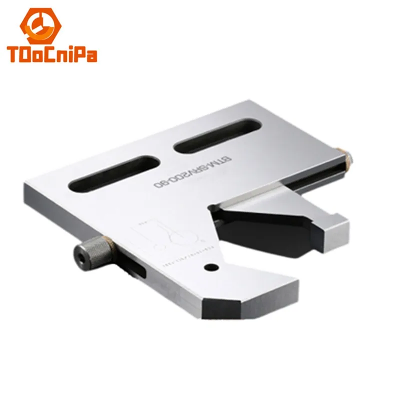 BTM-SRV200-90 Wire-Cutting Jig Round Slow-Walking Wire Clamps Round Bar Precision Stainless Steel Tooling Fixture Press Plate