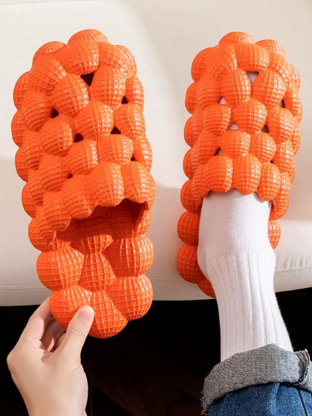 

Solid Color Hollow Male Mules Slipper Trend 2025 Cheap Shoes New In Y2k Clappers Slides Elegant Mascullino Eva Men's Shoe