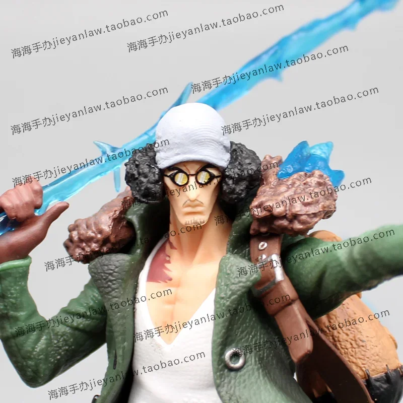 30cm Aokiji Kuzan Action Figurine One Piece Anime Figure Gk Pvc 2 Heads 2 Hands Statue Model Gif Collection Creative Gifts