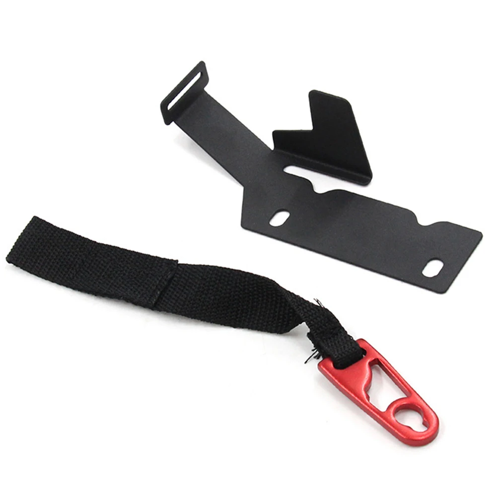 

For Ford F150 F250 F350 09-22 Rear For Seat Release Kit Black Strap Black Red Steel Aluminum Nylon Easy DIY Installation