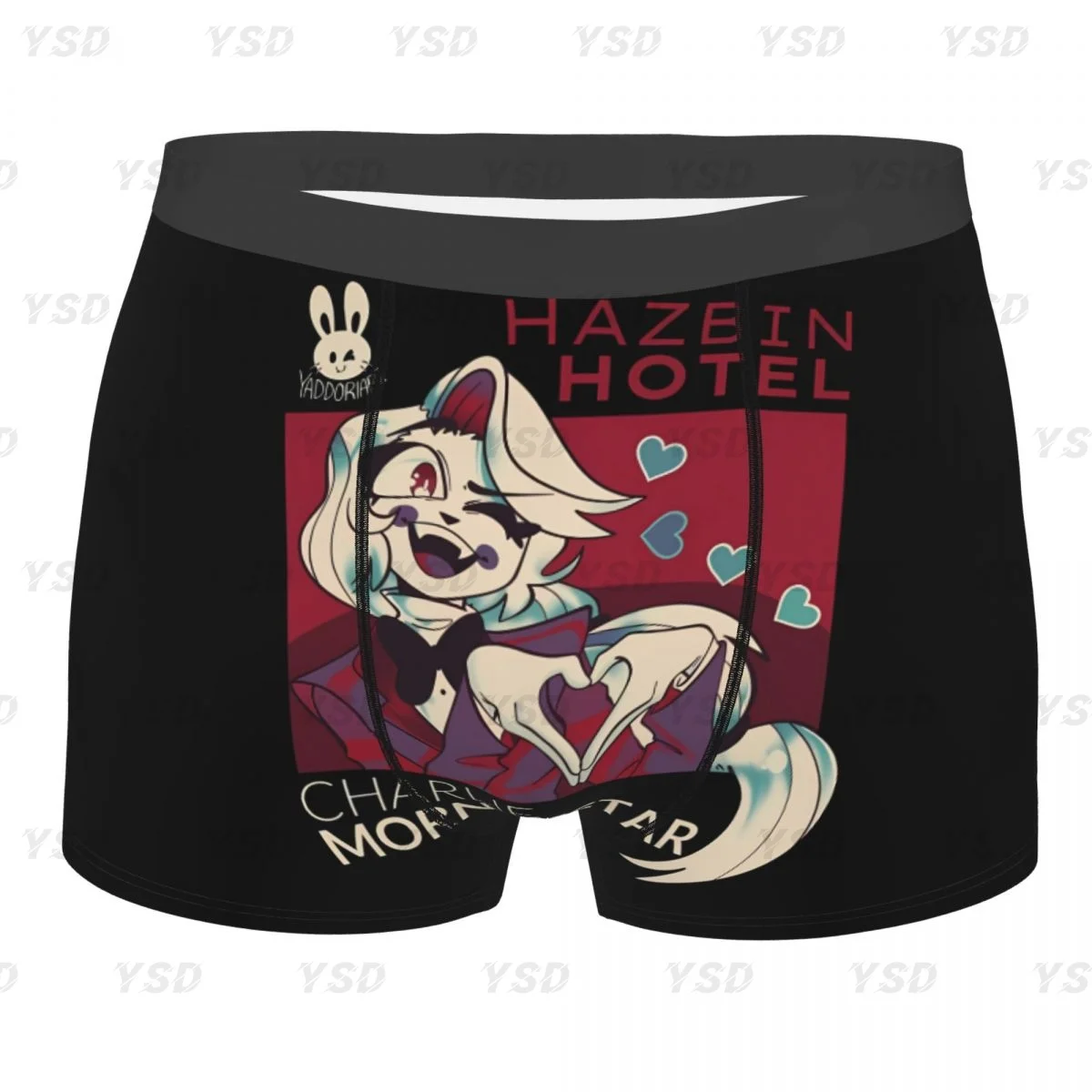 Stained Glass Alastor Hazbins Hotels Mencosy Boxer Briefs,3D printing Underwear, Highly Breathable High Quality Gift Idea