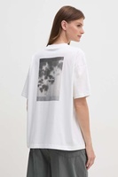 Summer CK Jeans Print T-shirt Leisure Men Women Cotton Tees Short Sleeve Trendy Brand T-shirt Retro Round Neck Versatile
