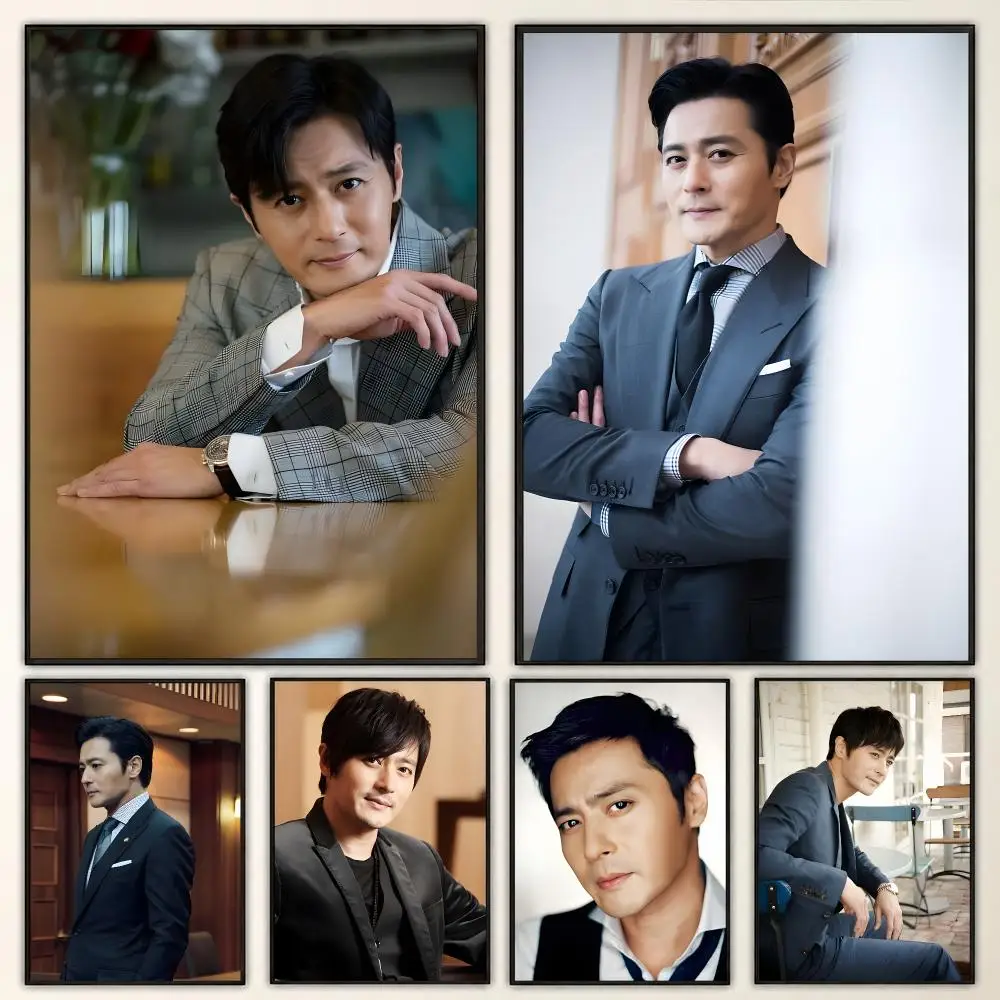 Jang Dong-gun Korean Actor Refined Classic Cinema Style Poster Aesthetic Art Print for Bedroom & Living Room Decor, Unframed
