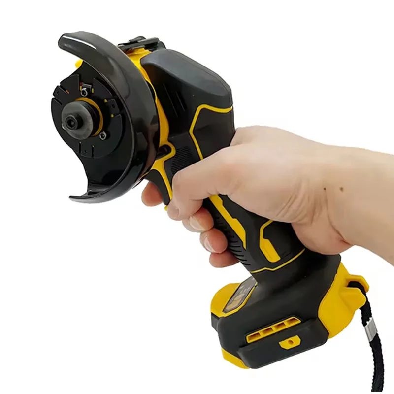 Ecarke Cordless Cut Off Tool Compatible with DeWalt 20V Battery, Circular Saw Brushless Motor with Blades, 18,000 RPM Mini Cut Off Tool Kit for Wood/Metal/Plastic/Tile/Stone Cutting (Tool Only)