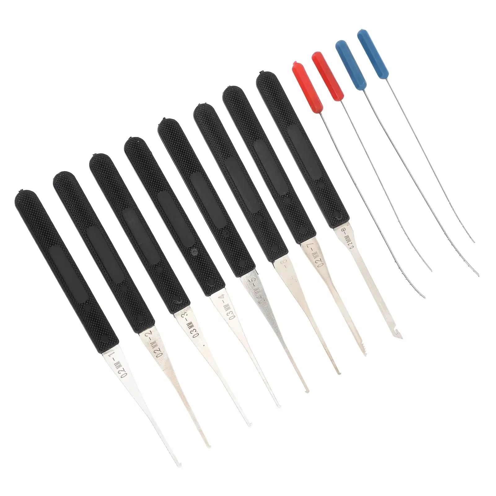 12PCS Lock Pick Set Locksmith Supplies Broken Key Auto Extractor Remove Hooks Stainless Steel DIY Hand Tools Hardware