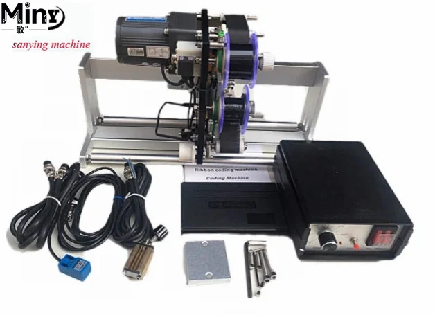HP-241G Color Ribbon Hot Stamping Expiry Date Coding Printing Machine for Packaging Bags Industrial Laboratory Use