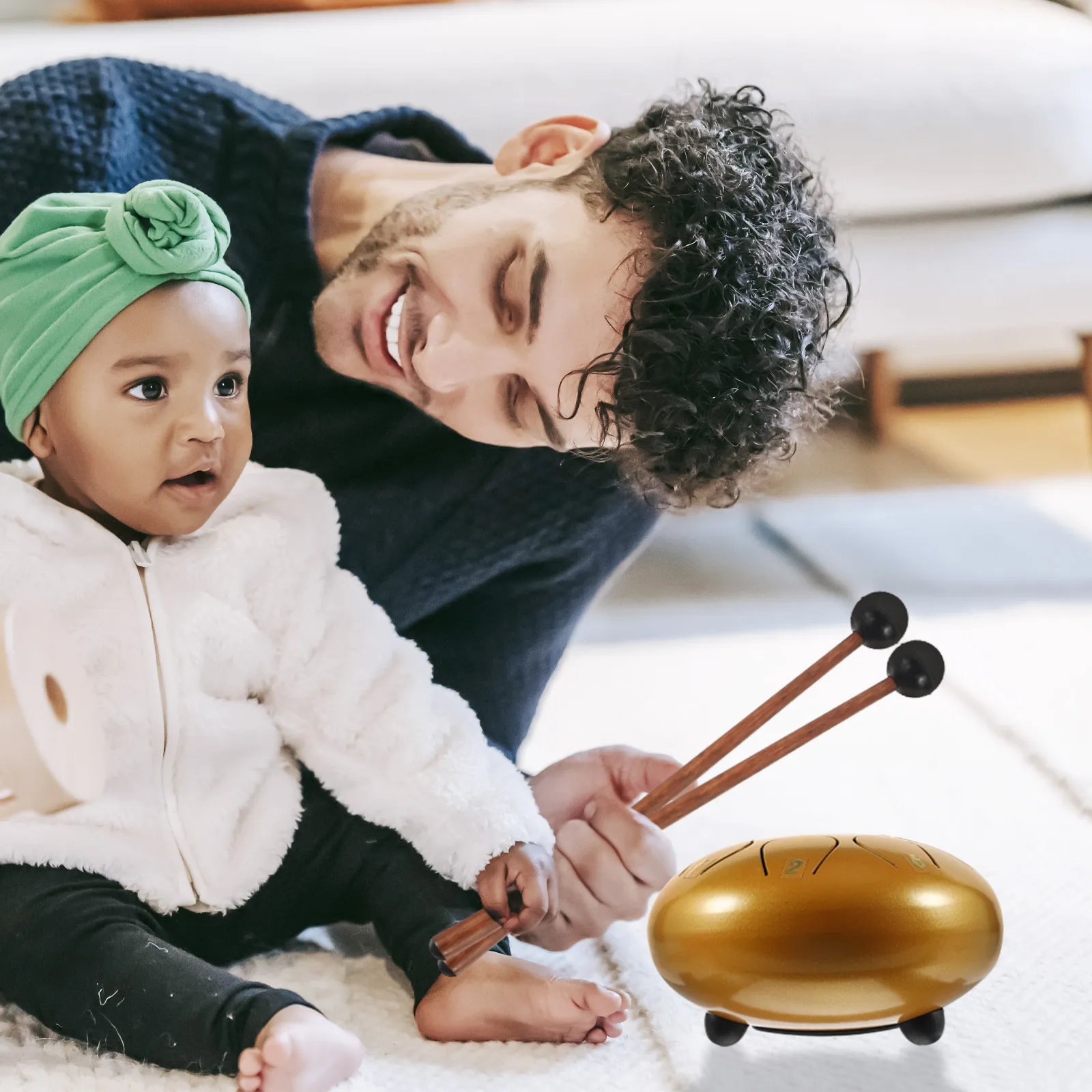 

Ethereal Drum Set Tongue Kit Hollow Musical Instruments Small Hand Pan Wood
