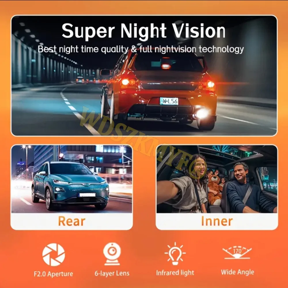 [hot] WIFI&APP Dash Cam Auto For Car Camera HD 1080P Video Recorder 2/3Camera Car DVR Front Rear View Camera Car Accessories