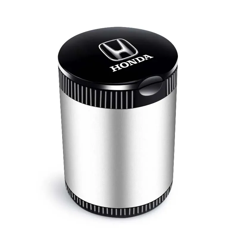 

For Honda Logo Accord Odyssey CRV Jazz Jade Pilot Crosstour Civic City HRV NSX Car LED Ashtray Smoke Ash Holder with Accessories
