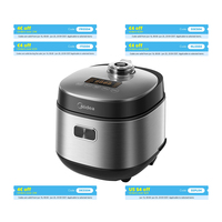 Midea rice cooker with 9 functions, 2 L, 4 cups, for 1 to 3 people, advanced heating technology, fast rice 30 min,