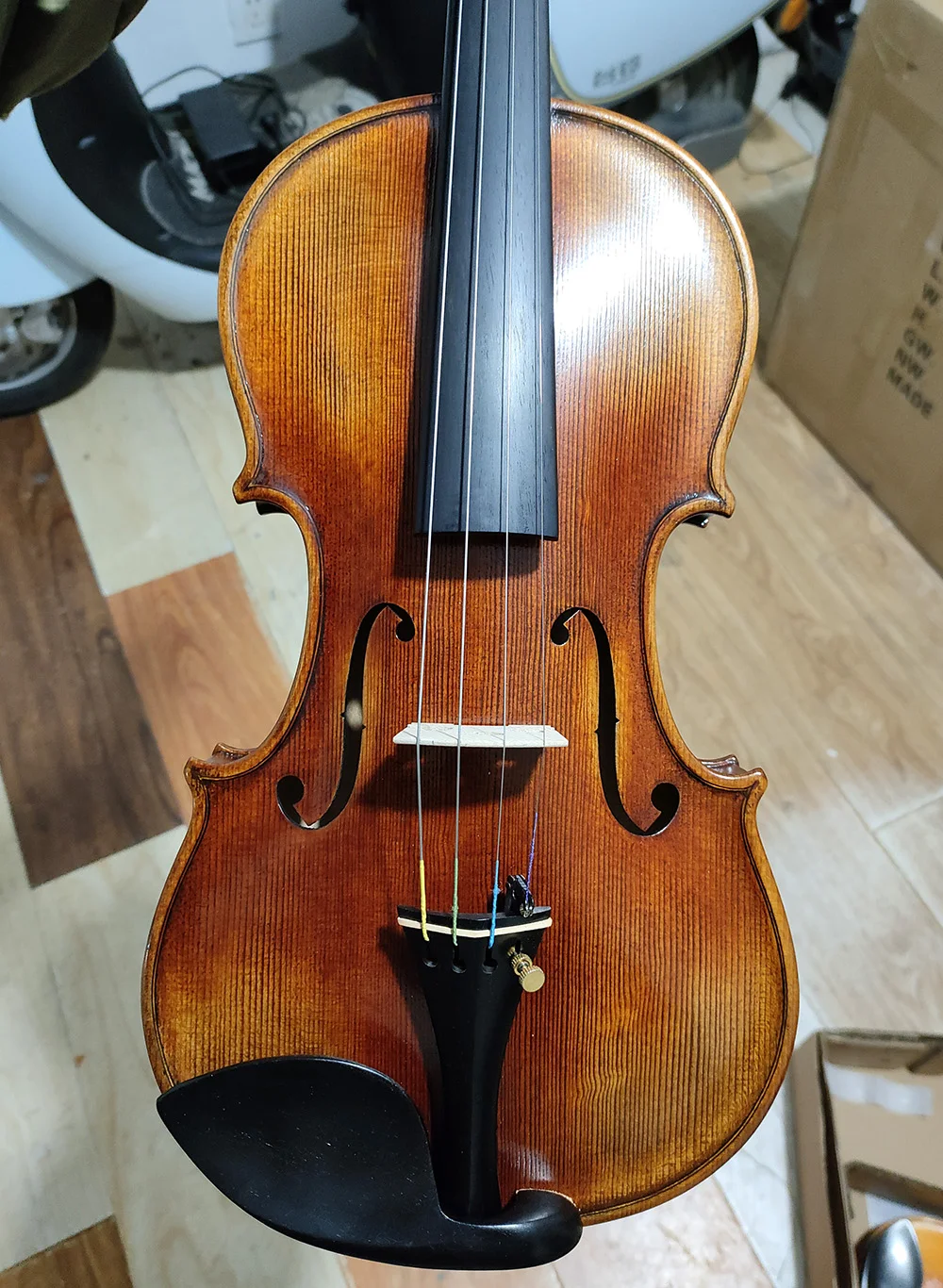 Antonio Stradivarius 1714 Soil Copy Professional Violin 4/4 Size #3457 Master European Spruce Handmade Oil Varnish