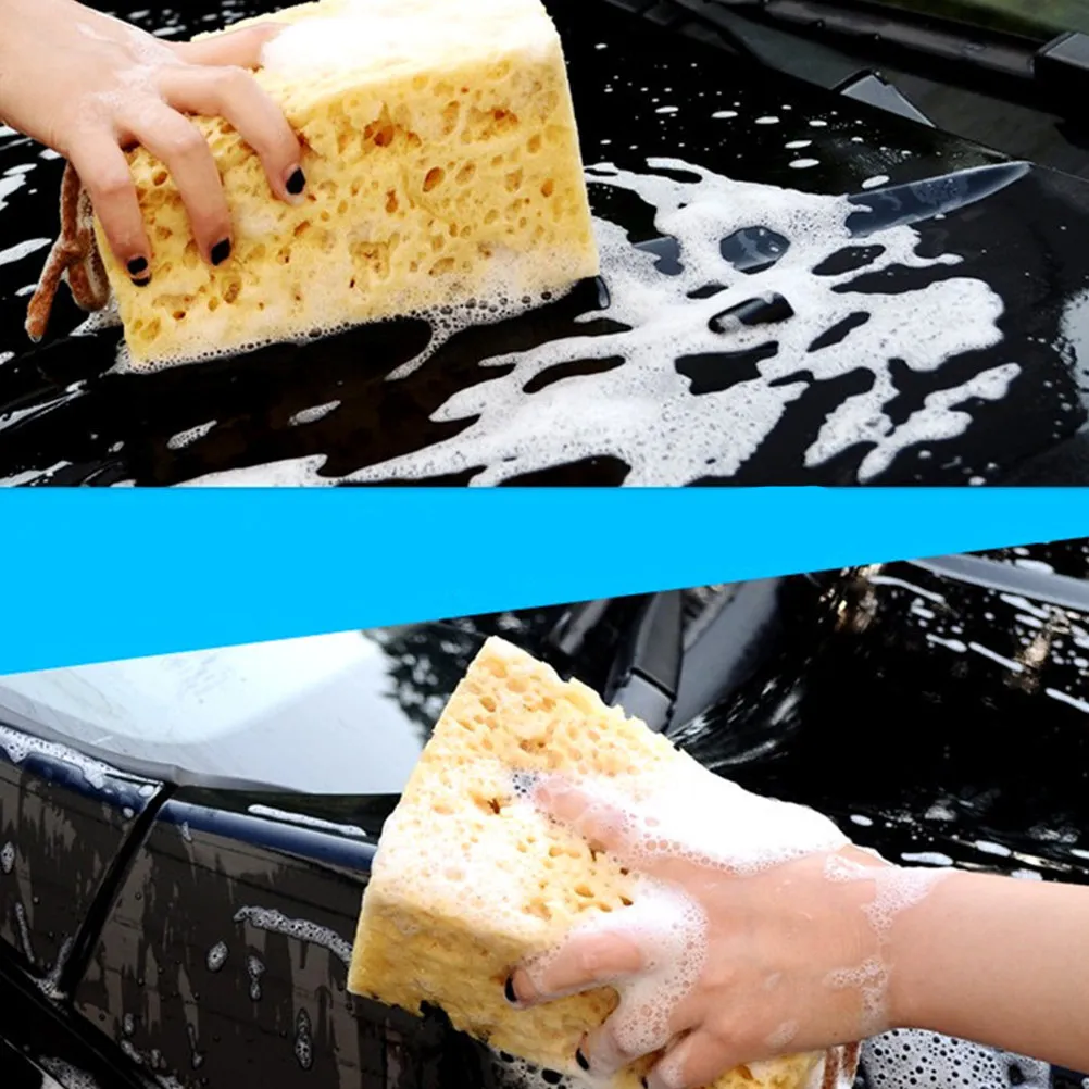 Car Waxing Sponges 4 Pack Soft Absorbent Cleaning Pads for Auto Truck Motorcycle Detailing Care