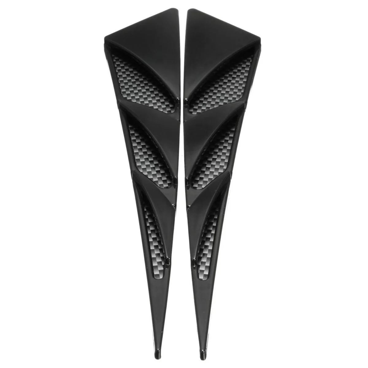 

Engine Hood Decorative Vent Heavy Duty Abs Plastic No Drilling Car Custom Style Side Vents Auto Hood Vents Car Bonnet