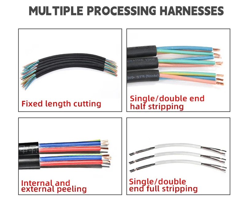 Automatische jas kabel strippen snijmachine Draad strippen machine Multi Core draad snijden strippen machine