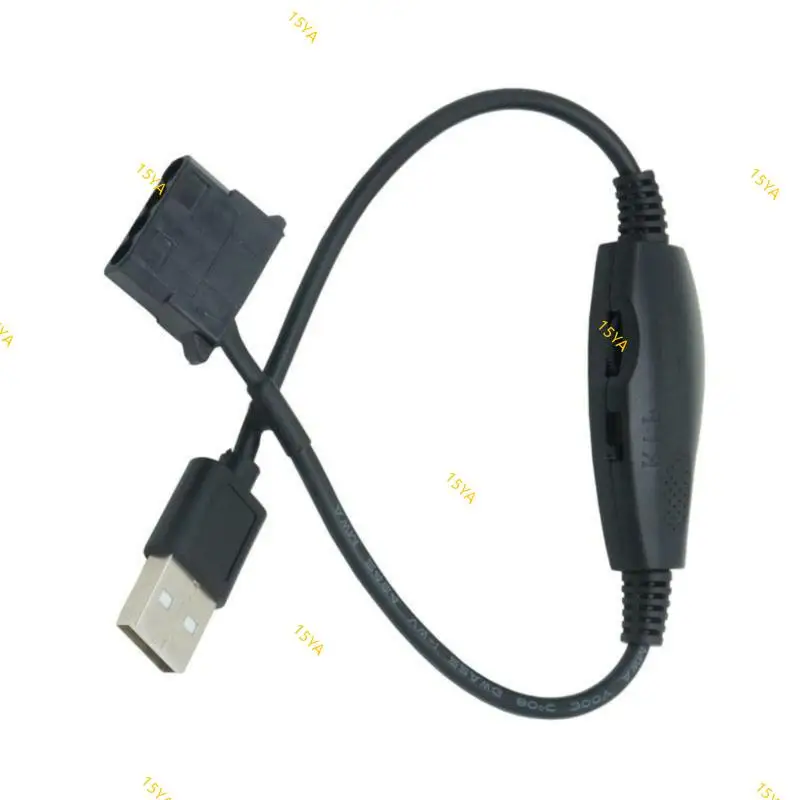 15Ya 4 pin sang USB chuyển đổi bộ điều hợp nguồn Bộ chia cáp USB đến 4pin Pwm 5V