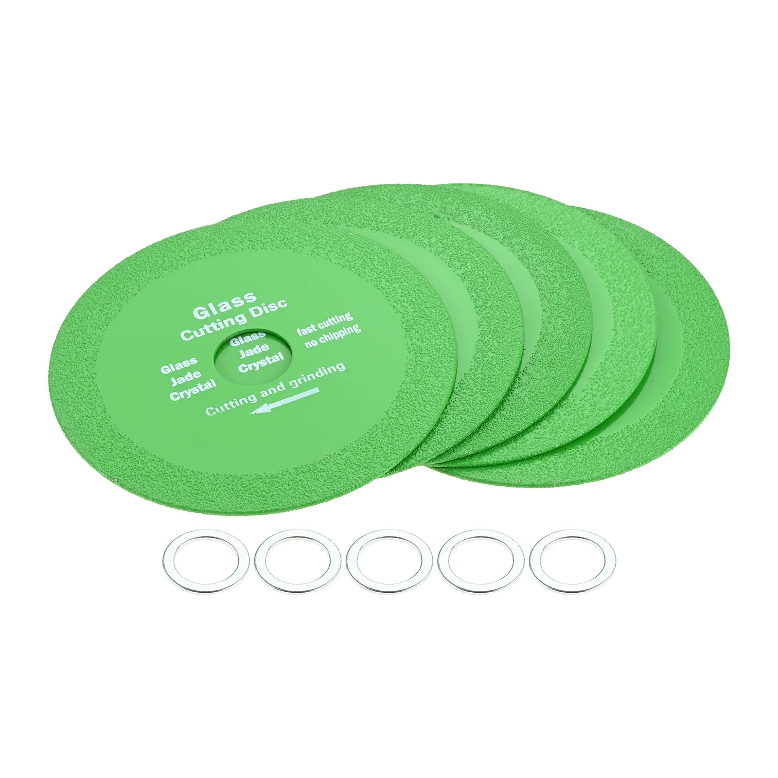 

5pcs Glass Diamond Cutting Disc Ultrathin Cutter Blade for 4/4.5"" Angle Grinder Grinding Jade Crystal Wine Bottles Tile Ceramic