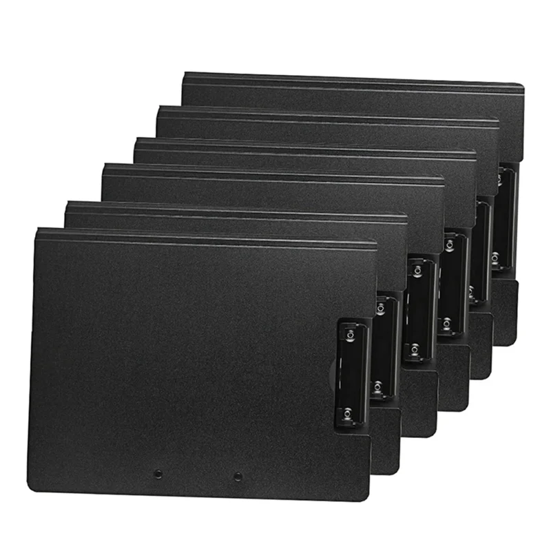 BAAG-6-Pack مجلد الحافظة ذات المشبك المزدوج، مجلد الحافظة، لوحة الكتابة القابلة للطي للمكتب المدرسي