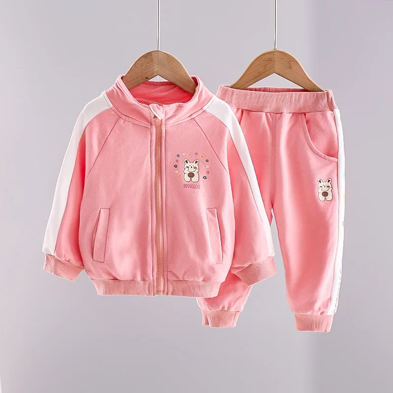 New Spring Autumn Baby Clothes Suit Children T-Shirt Pants 2Pcs/Set Toddler Girls Clothing Infant Casual Costume Kids Tracksuits