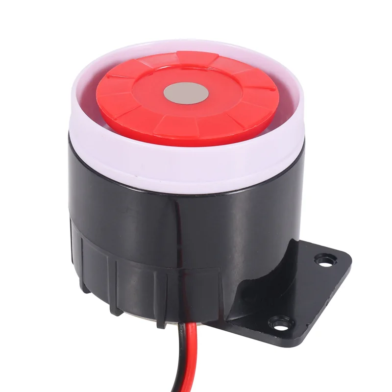 ABAN 4X صفارة الإنذار السلكية الصغيرة لنظام إنذار أمان المنزل صفارة الإنذار 120DB 12V