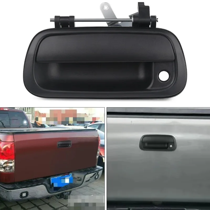Auto-Heckklappen-Hintertürgriff, glatt, schwarz, außen, für Toyota Tundra Truck 2000 2001 2002 2003 2004 2005 2006, OEM 69090-0C010