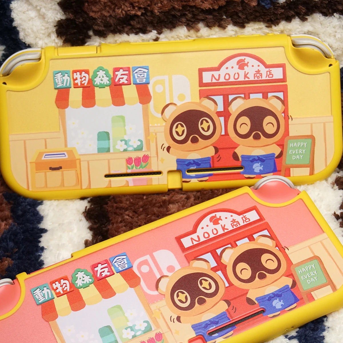 الأصلي Switchlite واقية قذيفة سمور الحيوان الغابات لايت واقية لينة قذيفة شفافة لونين لطيف لعبة أنيمي Perip