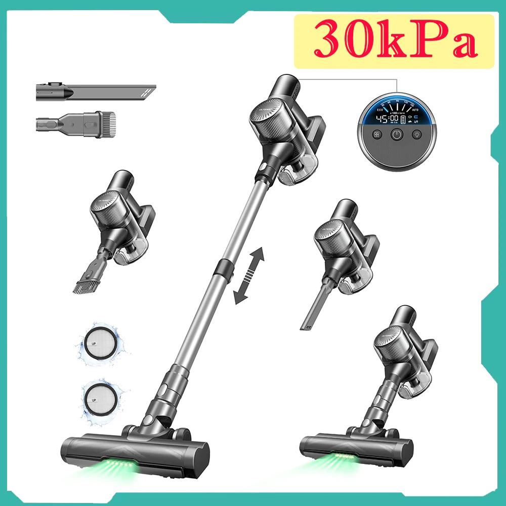 Ultenic u12 vesla Akku-Staubsauger, 30kpa Absaugung, 450W Motor, 1l Staub box, bis zu 45 Minuten