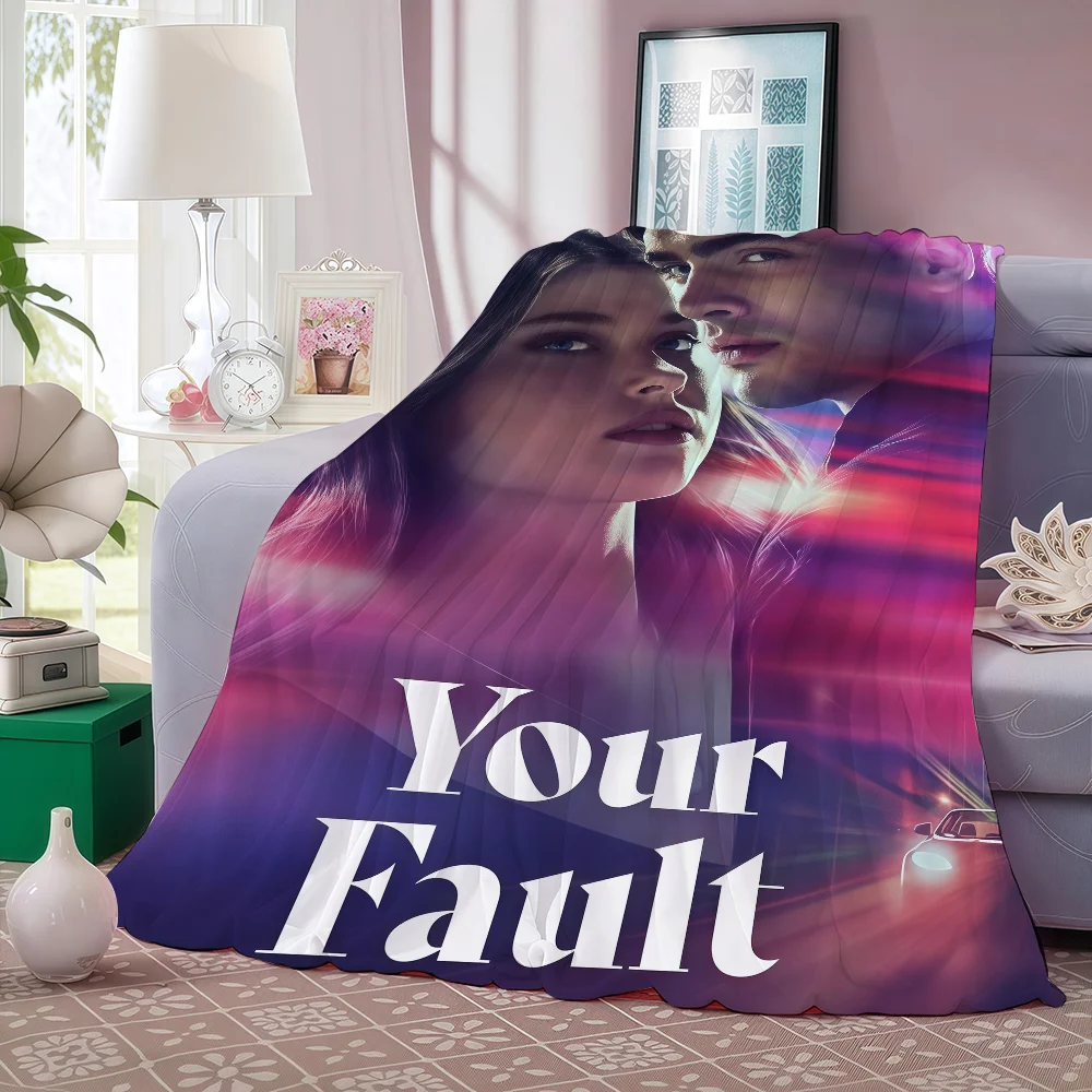 بطانية Love Movie Y-Your دافئة وناعمة مناسبة لغرفة النوم وغرفة المعيشة والأريكة والسرير والمكتب والسفر والتخييم