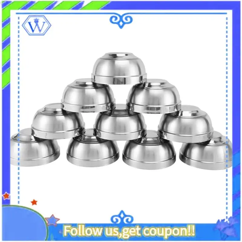 

A55P-Stainless Steel Bowl,Stainless Steel Mixing Bowls 20 Pack Double Walled Insulated Metal Snack Nesting Bowl Set,4.7 Inch