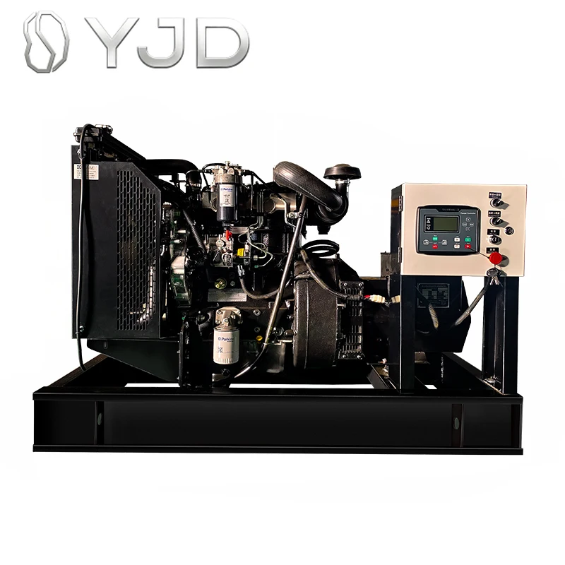 Low Noise 22Kw 20kw Open Type Diesel Generator With Auto Start  Insulated Sound Low Price 480V and 240V Rated Voltage
