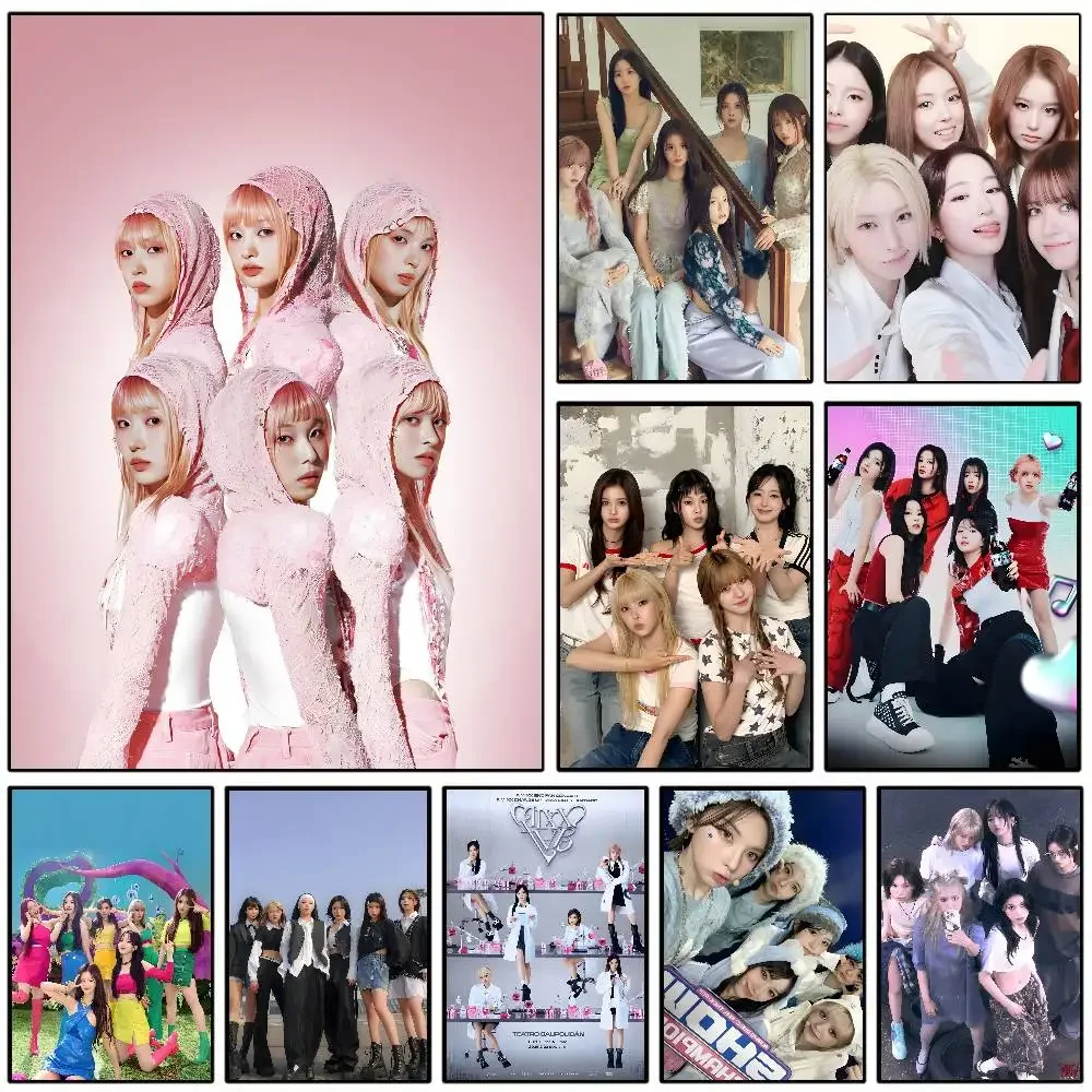 Music Group N-NMIXX Poster HD Wall Waterproof Home Living Room Bedroom Dorm Bar Aesthetic Decoration