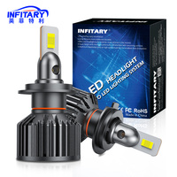 Infitary High Power 110W H7 LED Headlight H4 Lamp Bulb for Car H1 H11 HB3 9005 HB4 9006 CANBUS Lights for Vehicles 12V Headlamp