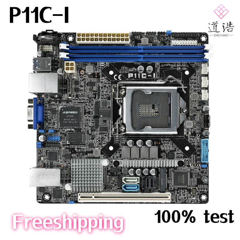 

Материнская плата для телефона 64 Гб M.2 LGA 1151 DDR4 Mini-ITX C242, материнская плата на 100% протестирована, полностью работает