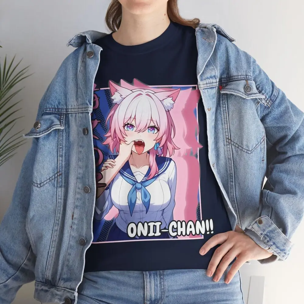 Kawaii Waifu Girl T Shirt Anime Manga Otaku Japanese Clothing Ecchi Hentai Tee