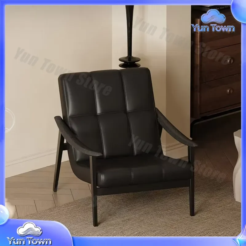 Luxury Modular Velvet Single Nordic Style Casual Sofa Chair Armrest for Modern Solid Wood Furniture Living Room