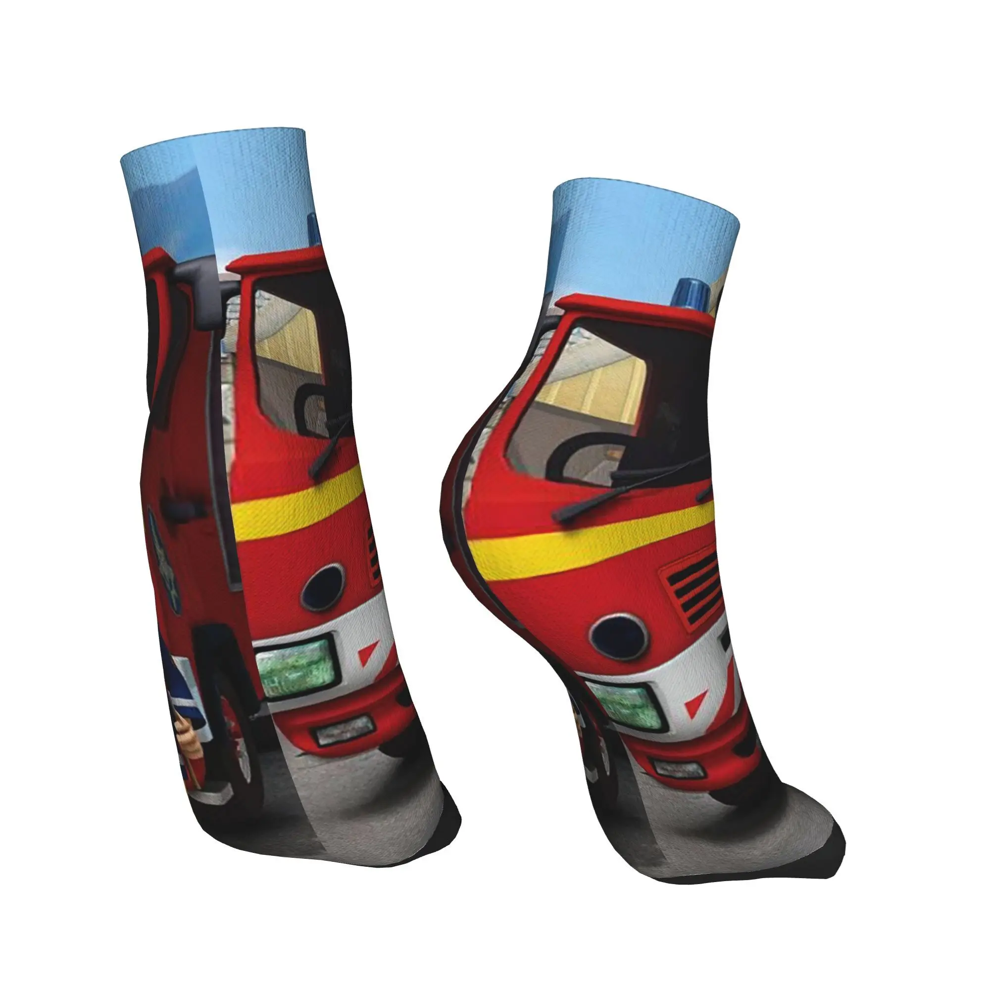 جميع المواسم اطفاء سام الكرتون رجال الاطفاء الجوارب Harajuku الرياضة الأوسط جوارب أنبوبية لينة جوارب مضحكة للرجال النساء عيد الميلاد