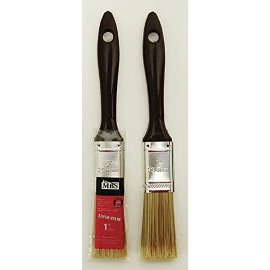 

Value Series Paint Brushes 1in for Art Painting Synthetic Bristles Black Handle Precision Tip for Smooth Application