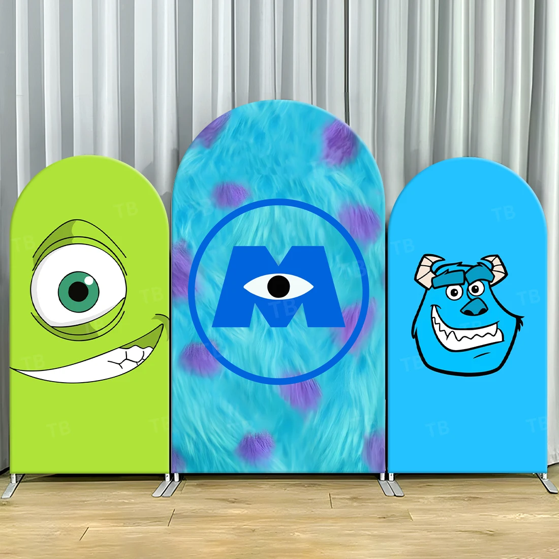 

TB Monsters University Arch Backdrop Cover for Kids Birthday Party Decoration Photograph Background Wall Baby Shower Supplies