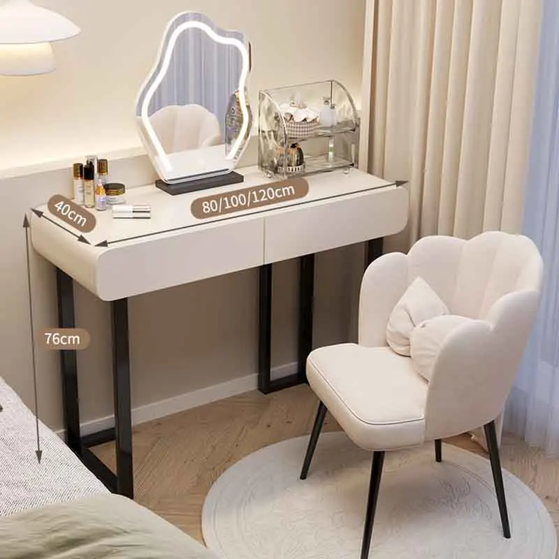 

Mirror Storage Dressing Table Modern Minimal Nordic Living Room Dressing Table Drawers White Corner Mueble Tocador Furniture