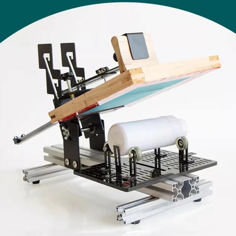 Manual Curved Screen Printing Machine Is Suitable for Printing Cylindrical Objects (Cups/Bottles/Tubes) Screen Printing Machine