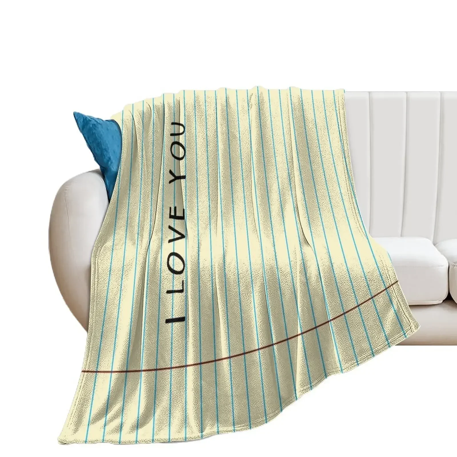 

I Love You Looseleaf Notebook Blanket Throw Blanket wednesday warm winter Blankets